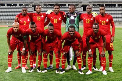 Ghana football team picture from 2015