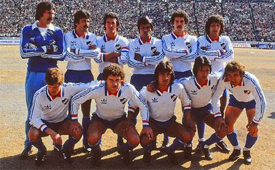 Nacional line-up in 1980
