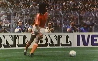 Ruud Gullit with the ball