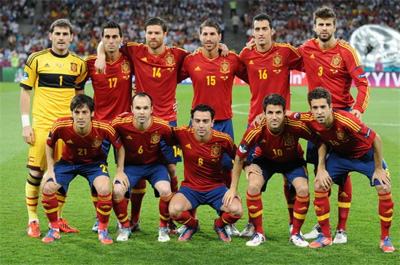 Equipo de fútbol de España 2012