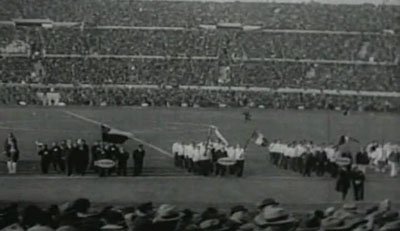 Opening cermony in football stadium