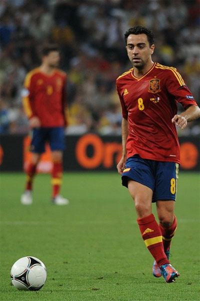 Xavi in Spain team